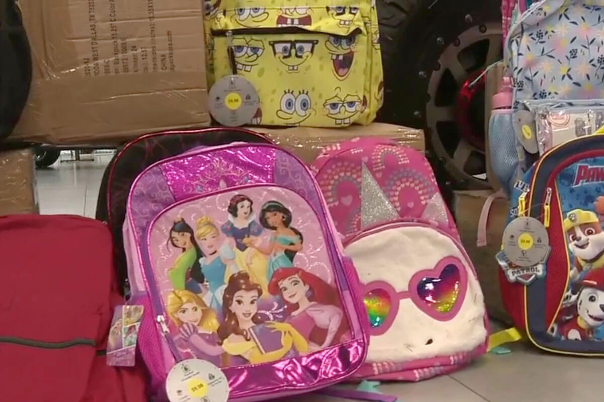 Family Service - Thousands of backpacks to be donated to needy families for new school year